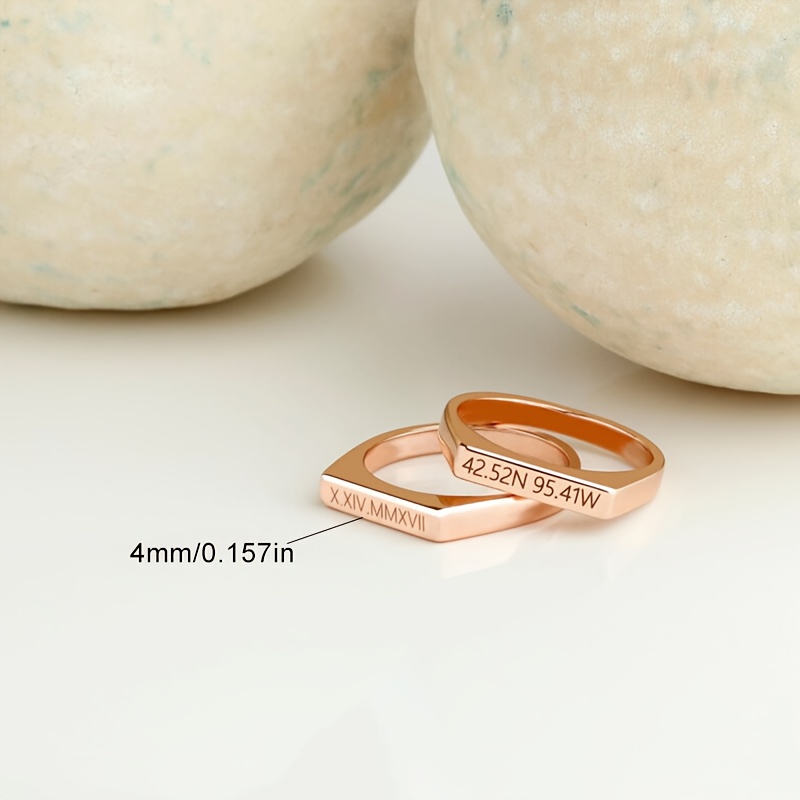 Women's Custom Rings - Couple Promise Rings - Friendship Matching Rings